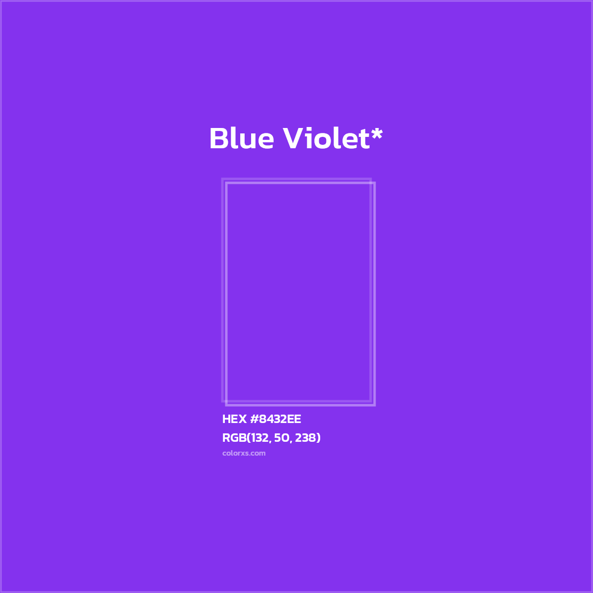 HEX #8432EE Color Name, Color Code, Palettes, Similar Paints, Images