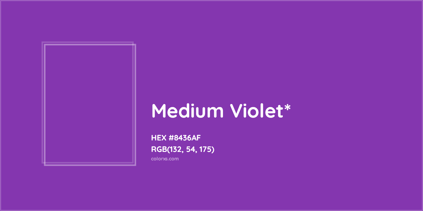 HEX #8436AF Color Name, Color Code, Palettes, Similar Paints, Images