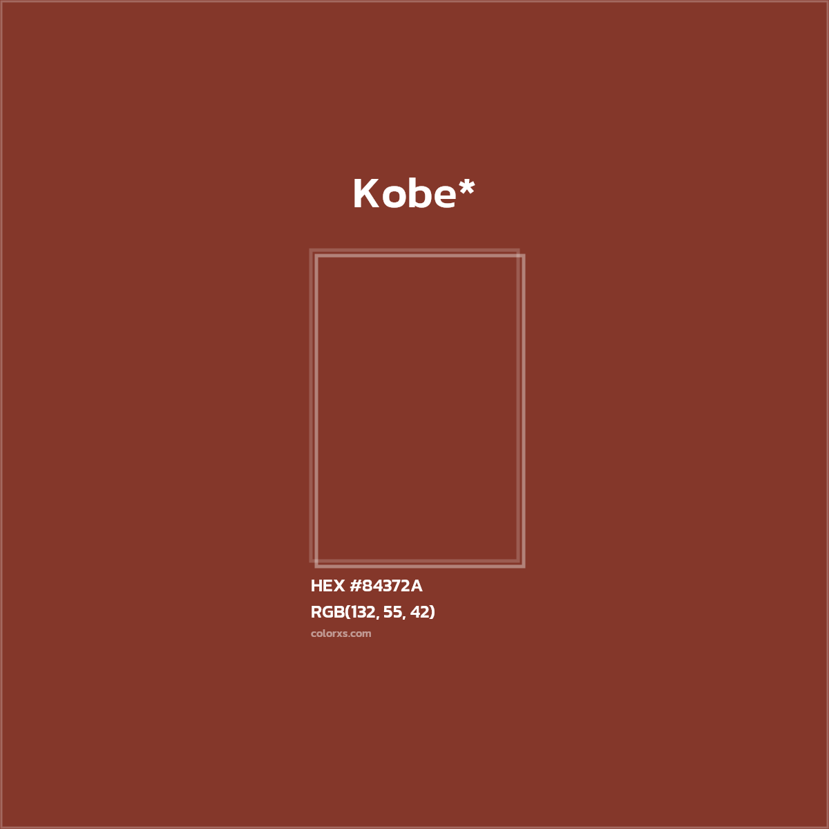 HEX #84372A Color Name, Color Code, Palettes, Similar Paints, Images