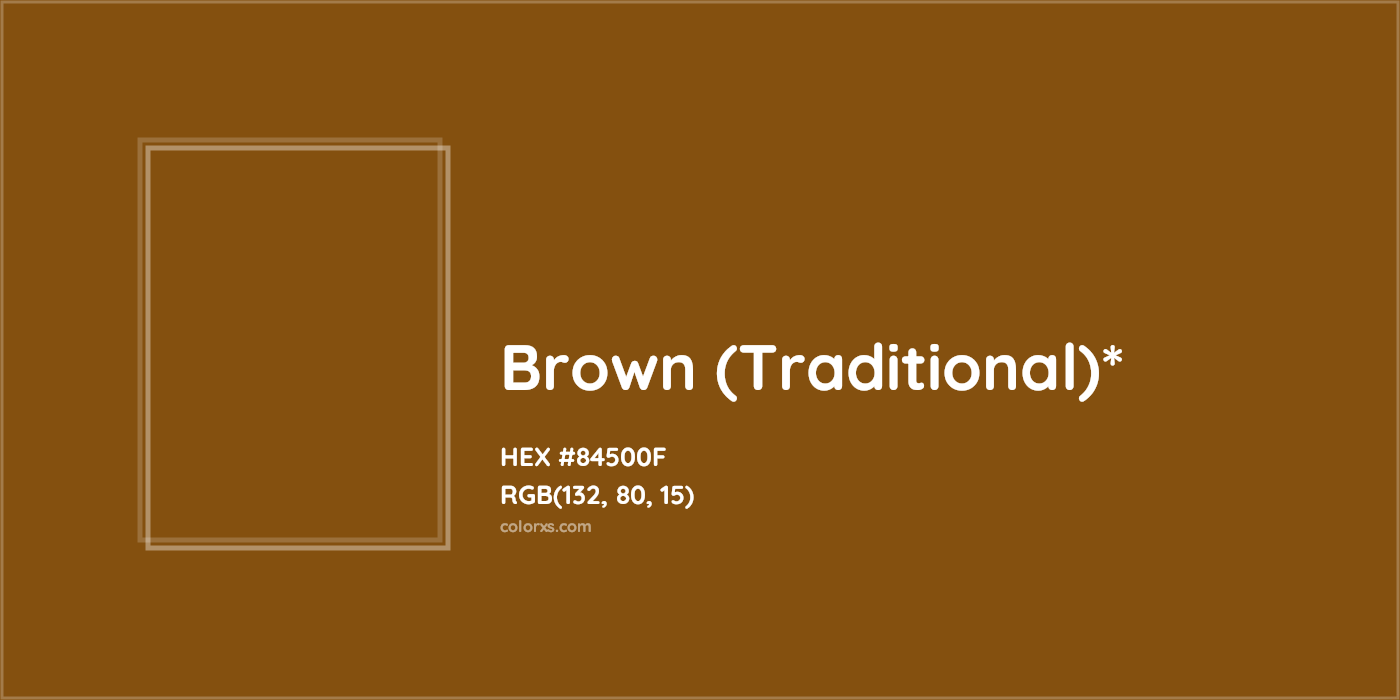 HEX #84500F Color Name, Color Code, Palettes, Similar Paints, Images
