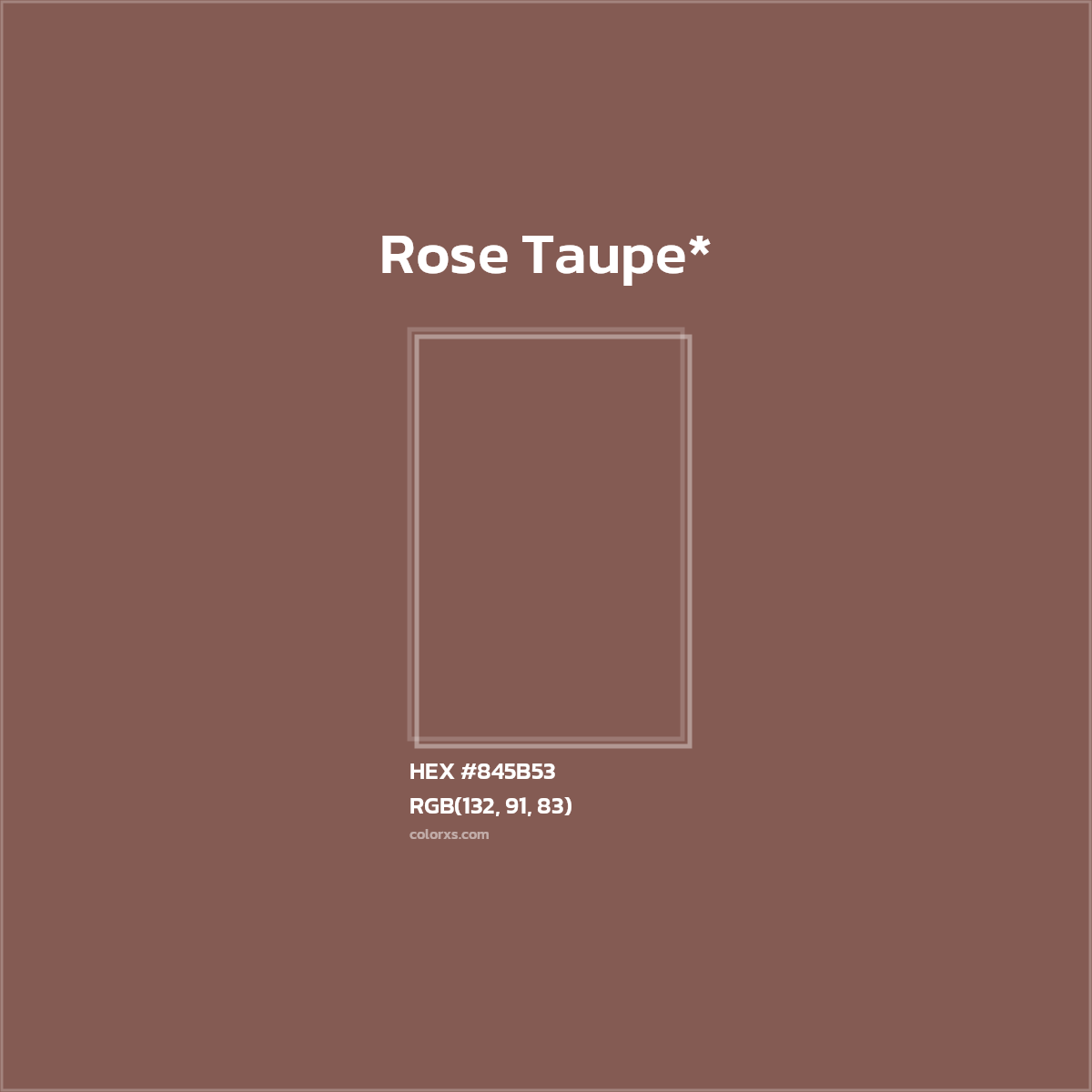 HEX #845B53 Color Name, Color Code, Palettes, Similar Paints, Images