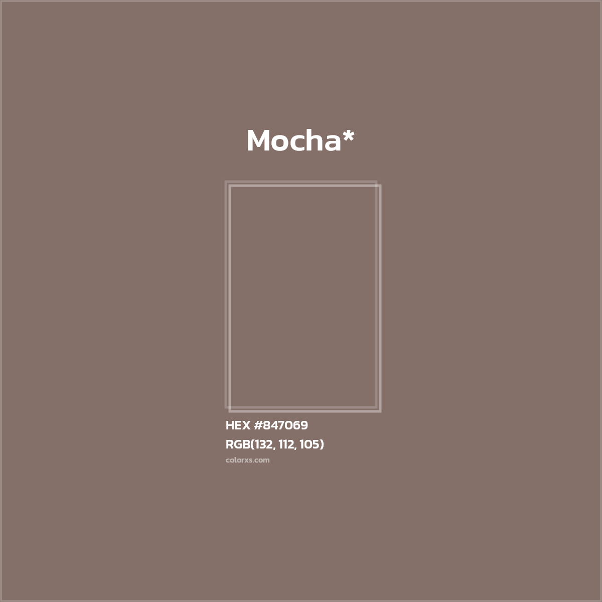 HEX #847069 Color Name, Color Code, Palettes, Similar Paints, Images