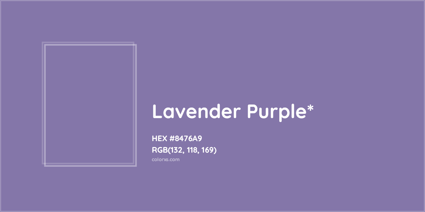 HEX #8476A9 Color Name, Color Code, Palettes, Similar Paints, Images