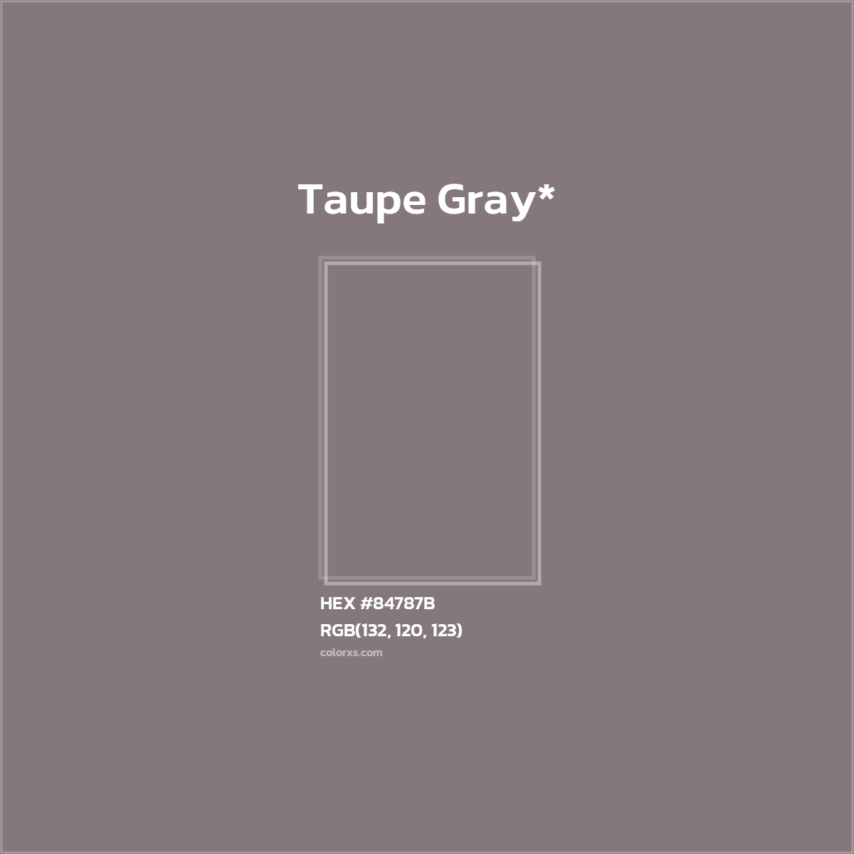 HEX #84787B Color Name, Color Code, Palettes, Similar Paints, Images
