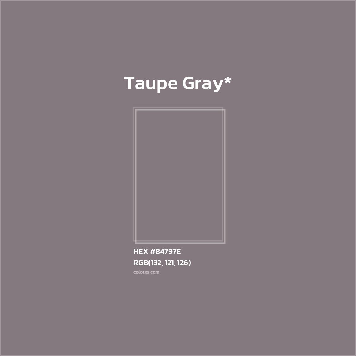 HEX #84797E Color Name, Color Code, Palettes, Similar Paints, Images