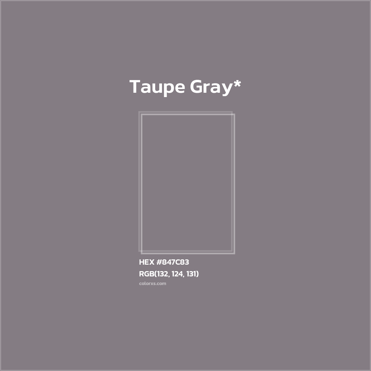 HEX #847C83 Color Name, Color Code, Palettes, Similar Paints, Images