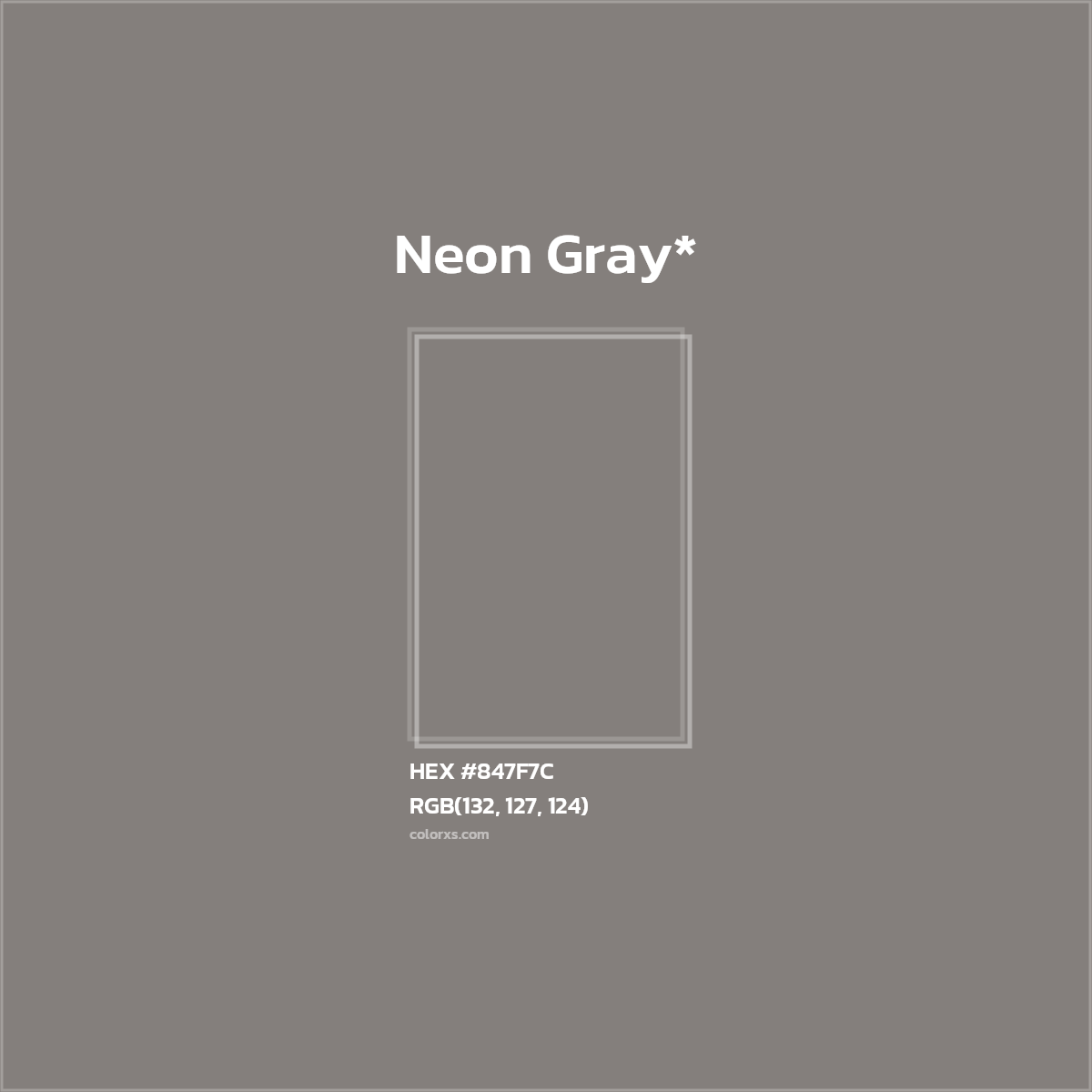 HEX #847F7C Color Name, Color Code, Palettes, Similar Paints, Images