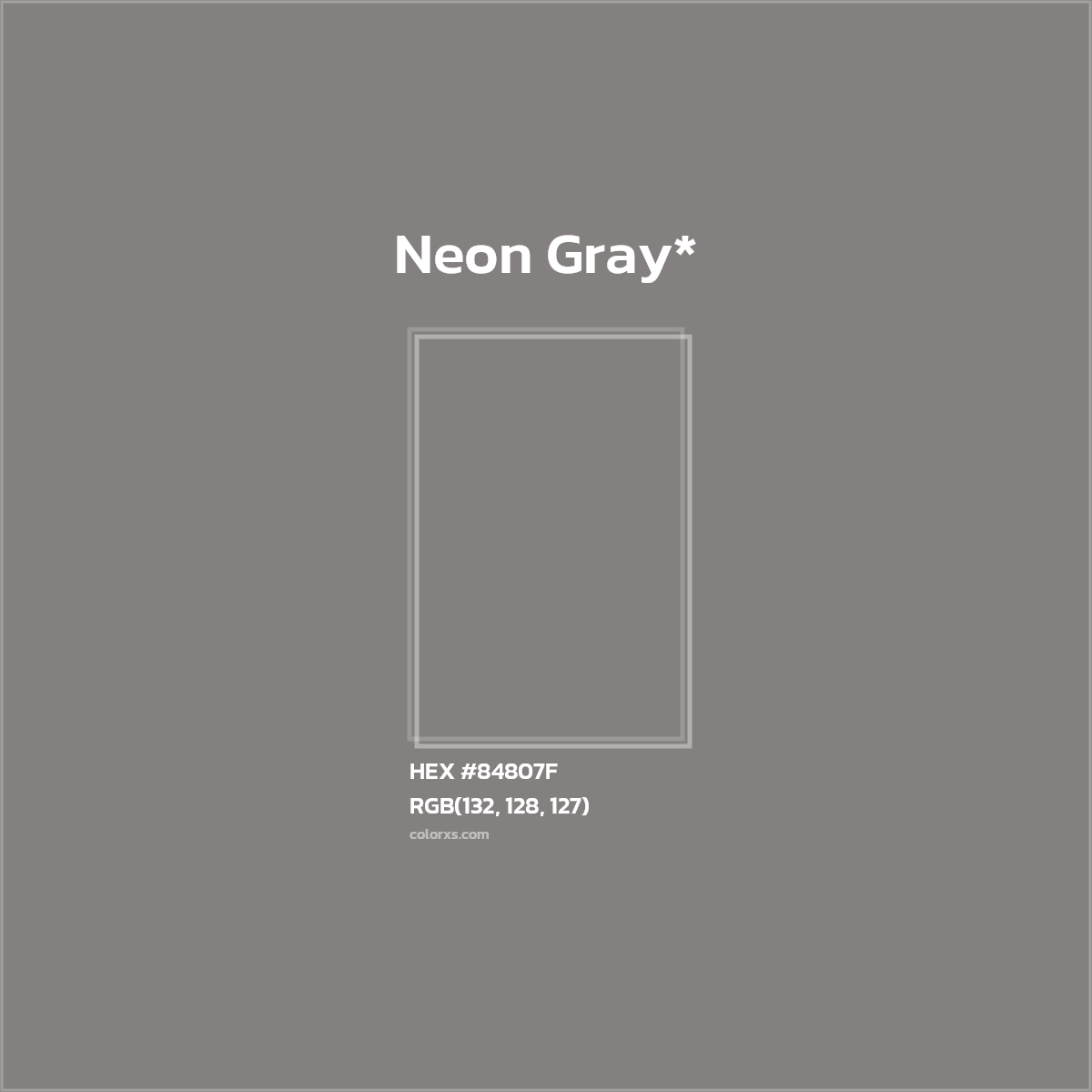 HEX #84807F Color Name, Color Code, Palettes, Similar Paints, Images