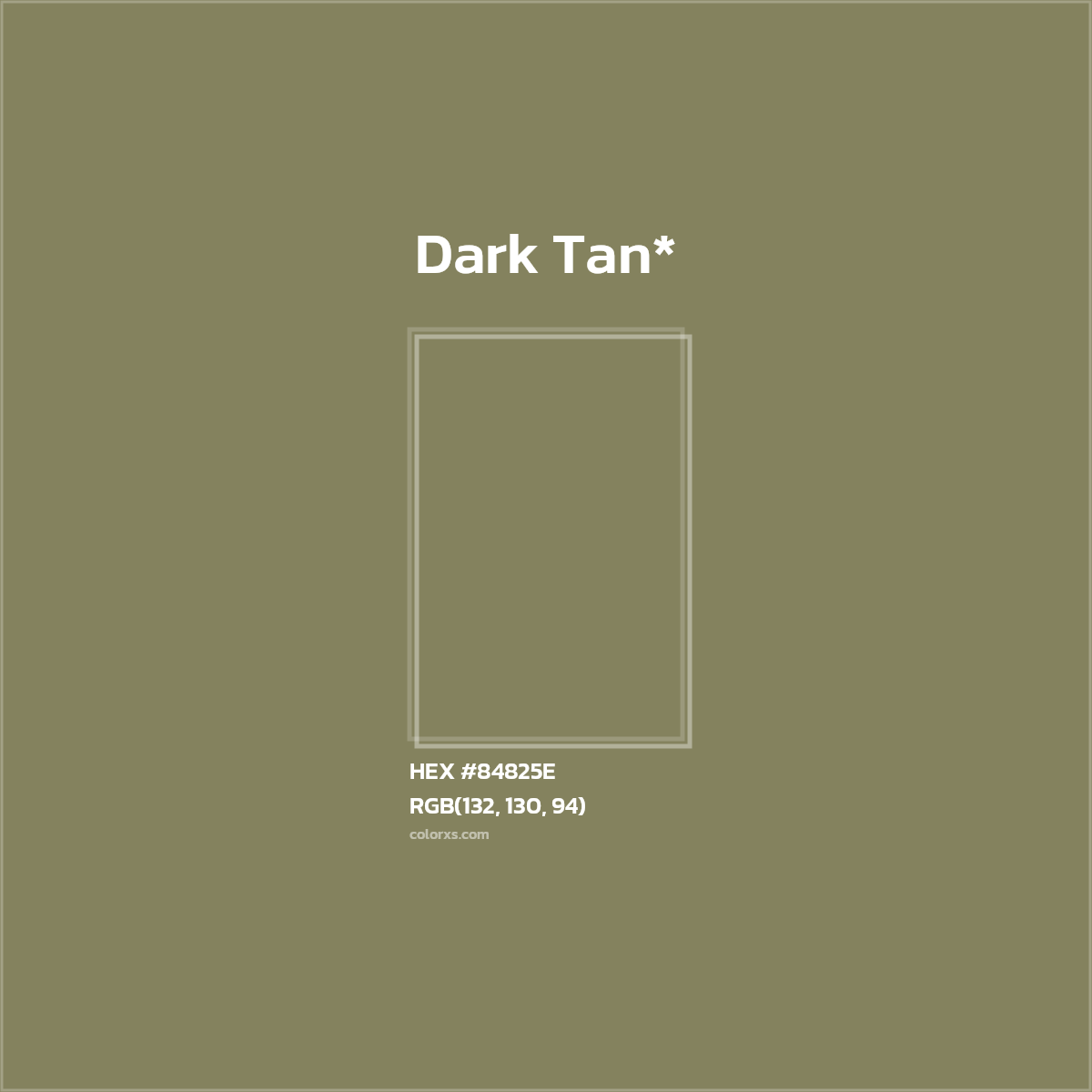 HEX #84825E Color Name, Color Code, Palettes, Similar Paints, Images