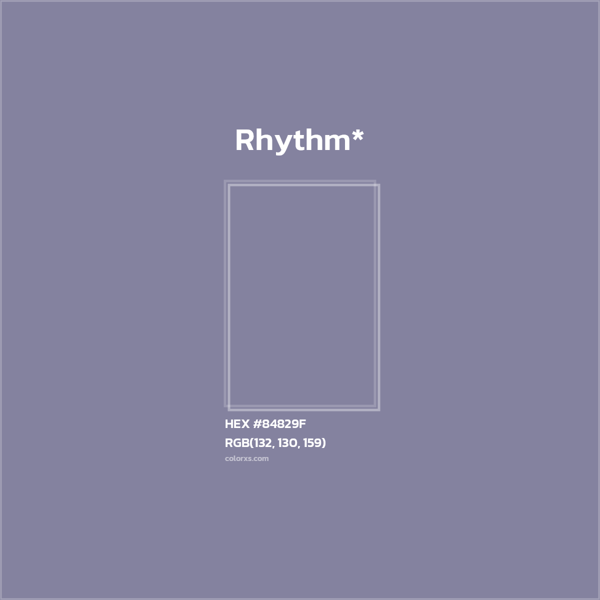 HEX #84829F Color Name, Color Code, Palettes, Similar Paints, Images