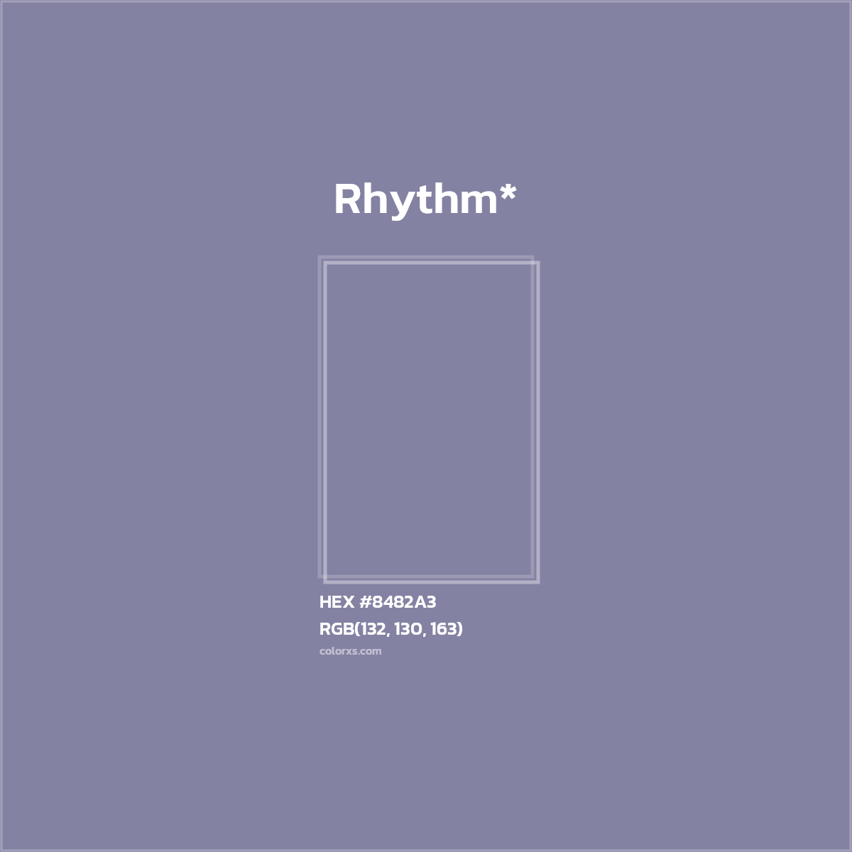 HEX #8482A3 Color Name, Color Code, Palettes, Similar Paints, Images