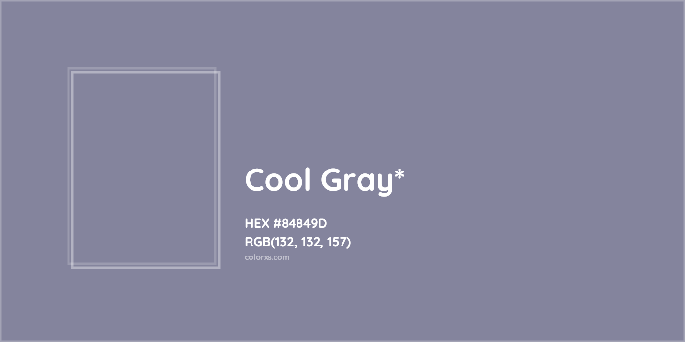 HEX #84849D Color Name, Color Code, Palettes, Similar Paints, Images