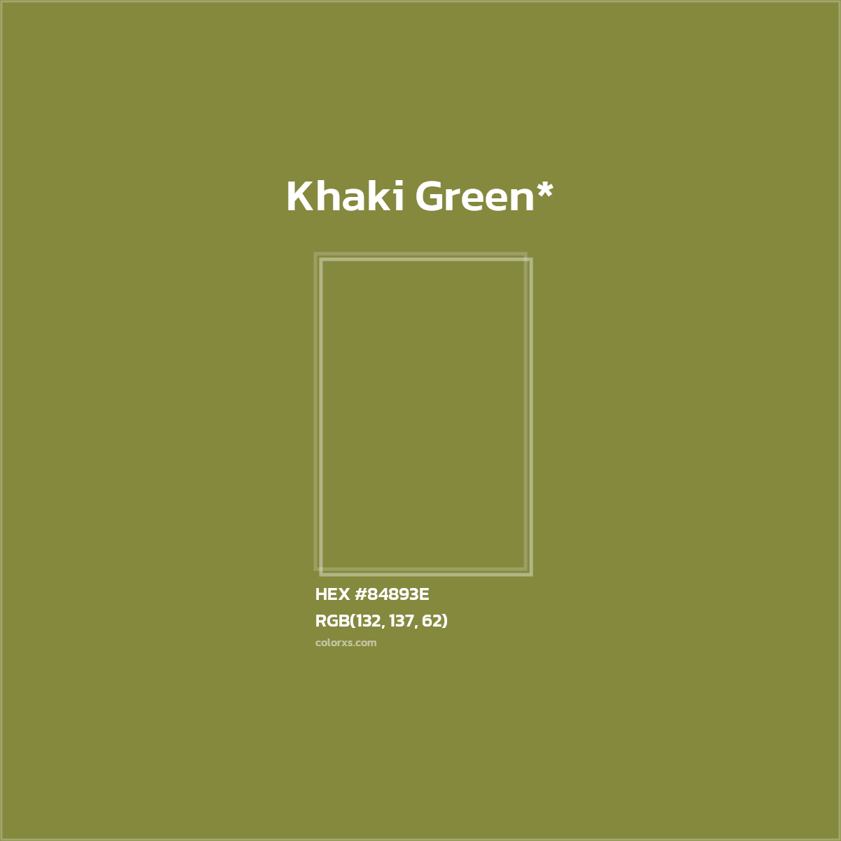 HEX #84893E Color Name, Color Code, Palettes, Similar Paints, Images