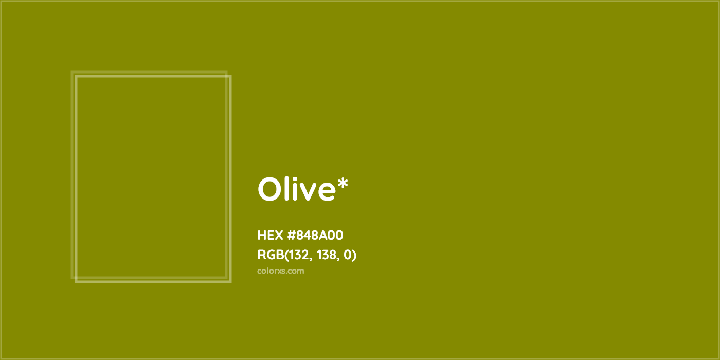 HEX #848A00 Color Name, Color Code, Palettes, Similar Paints, Images