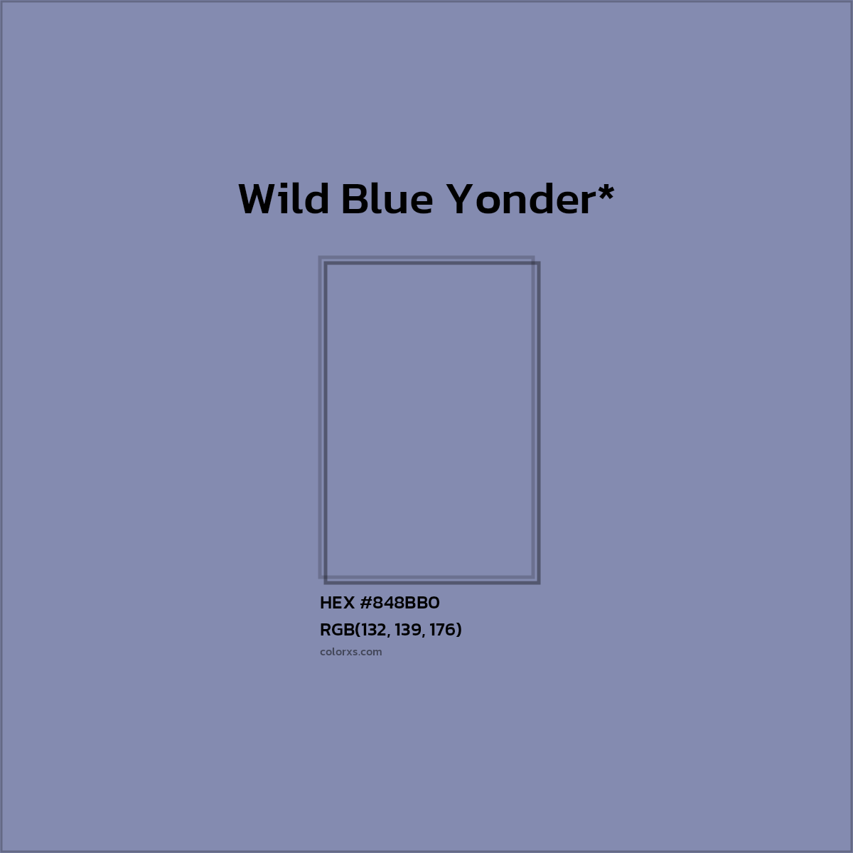 HEX #848BB0 Color Name, Color Code, Palettes, Similar Paints, Images