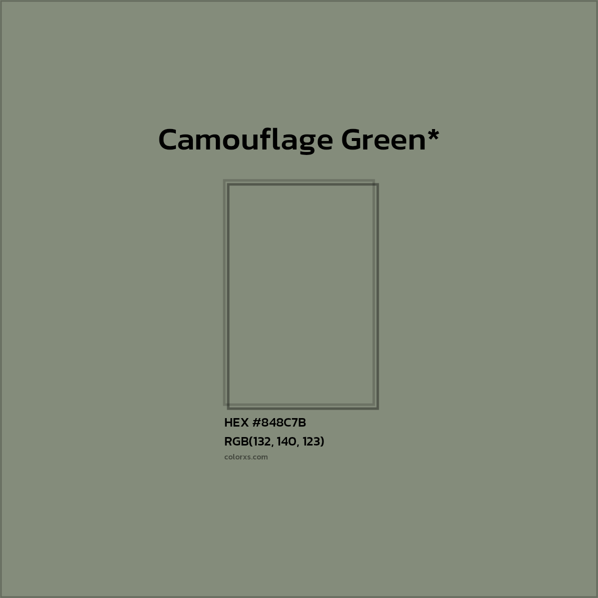 HEX #848C7B Color Name, Color Code, Palettes, Similar Paints, Images