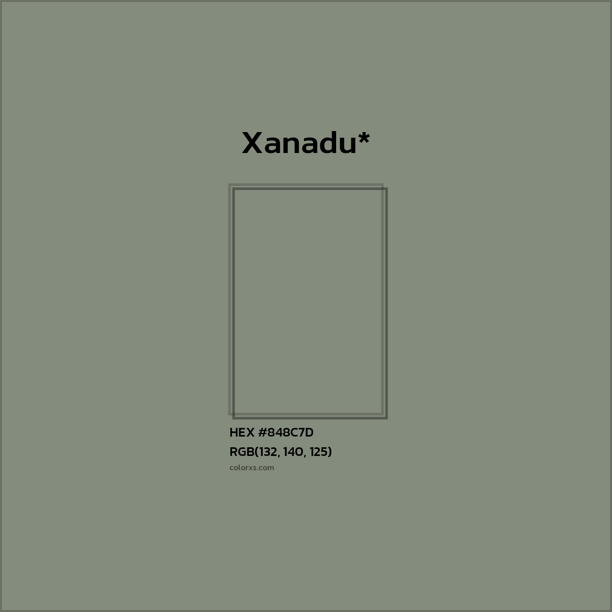 HEX #848C7D Color Name, Color Code, Palettes, Similar Paints, Images