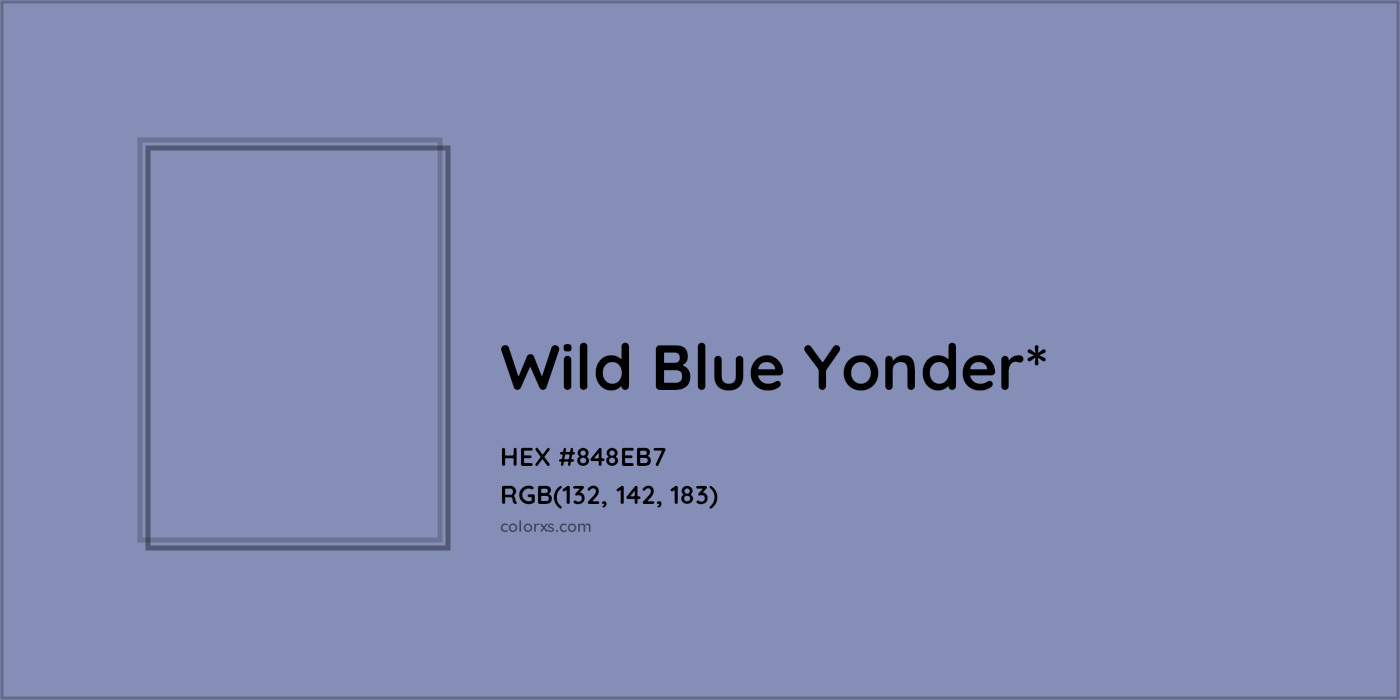 HEX #848EB7 Color Name, Color Code, Palettes, Similar Paints, Images