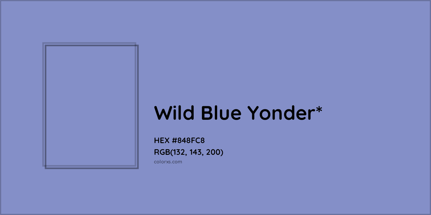 HEX #848FC8 Color Name, Color Code, Palettes, Similar Paints, Images