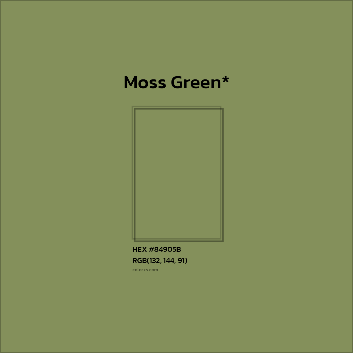 HEX #84905B Color Name, Color Code, Palettes, Similar Paints, Images