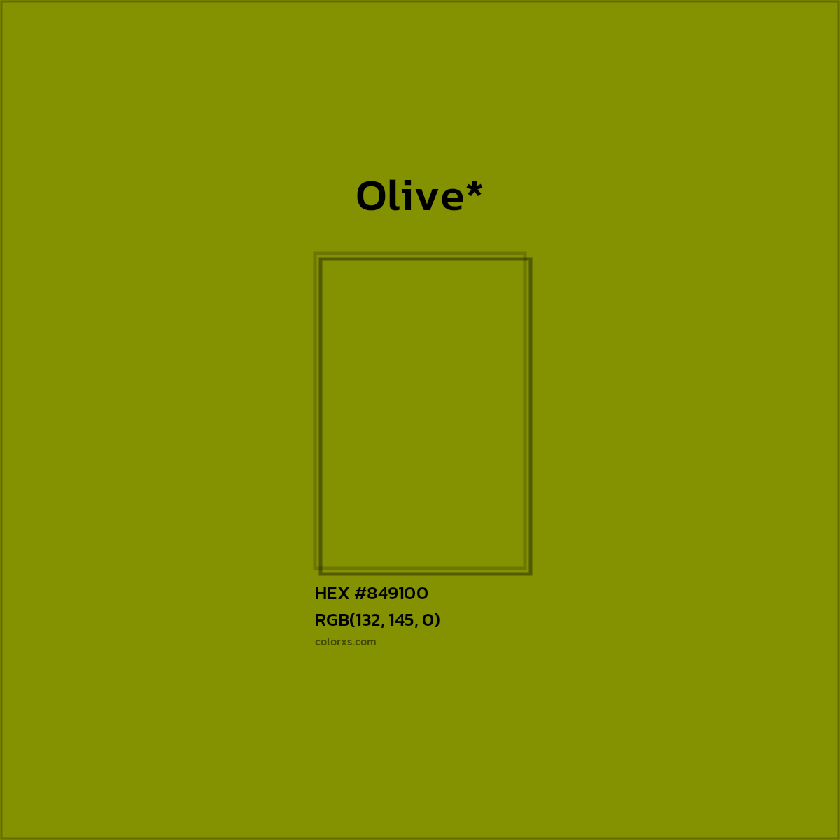 HEX #849100 Color Name, Color Code, Palettes, Similar Paints, Images