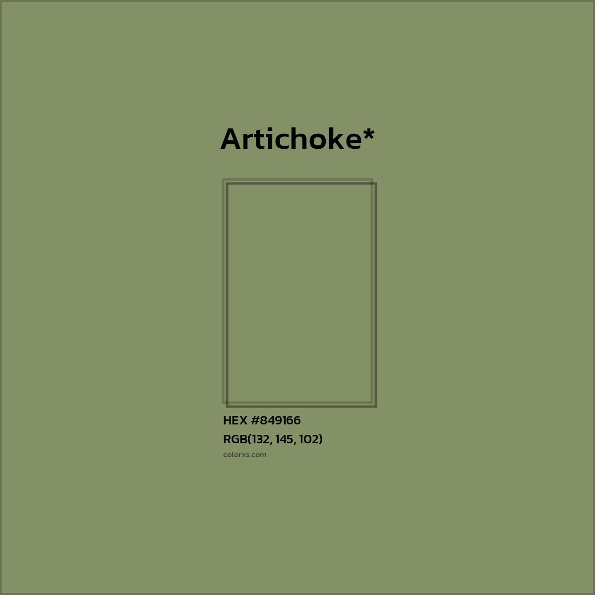 HEX #849166 Color Name, Color Code, Palettes, Similar Paints, Images