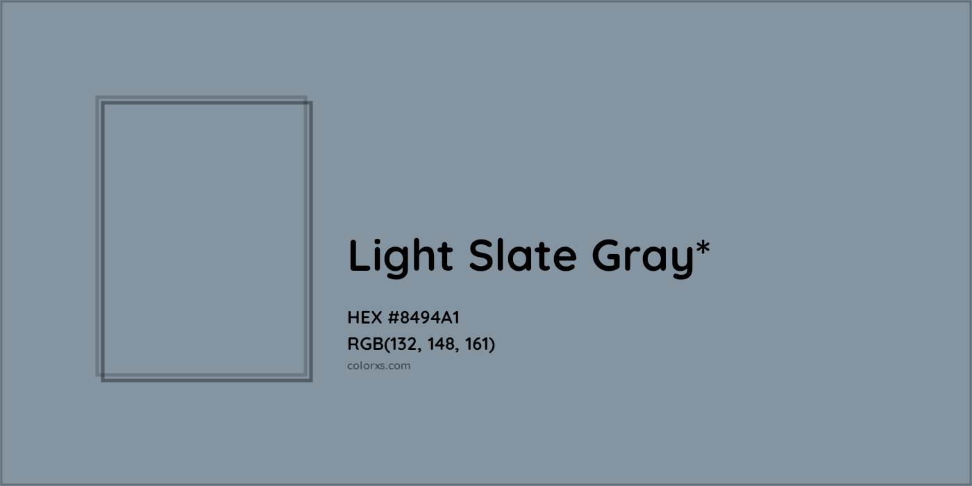 HEX #8494A1 Color Name, Color Code, Palettes, Similar Paints, Images