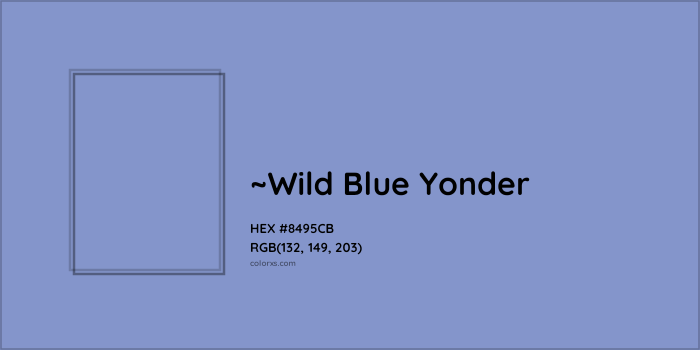 HEX #8495CB Color Name, Color Code, Palettes, Similar Paints, Images