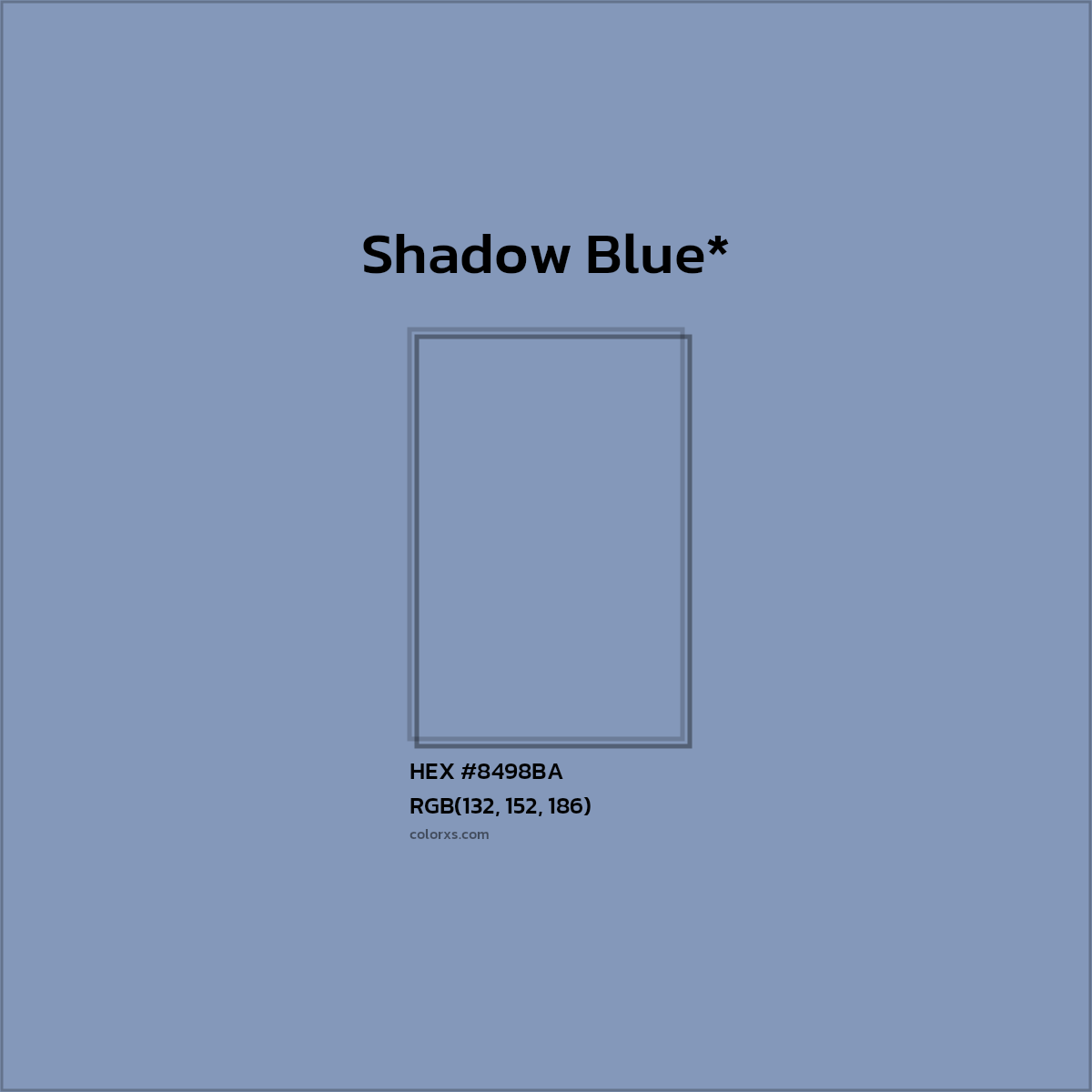 HEX #8498BA Color Name, Color Code, Palettes, Similar Paints, Images