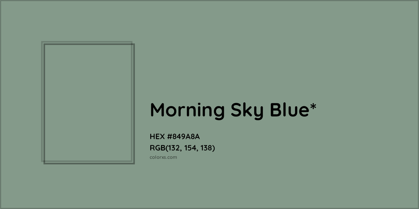 HEX #849A8A Color Name, Color Code, Palettes, Similar Paints, Images