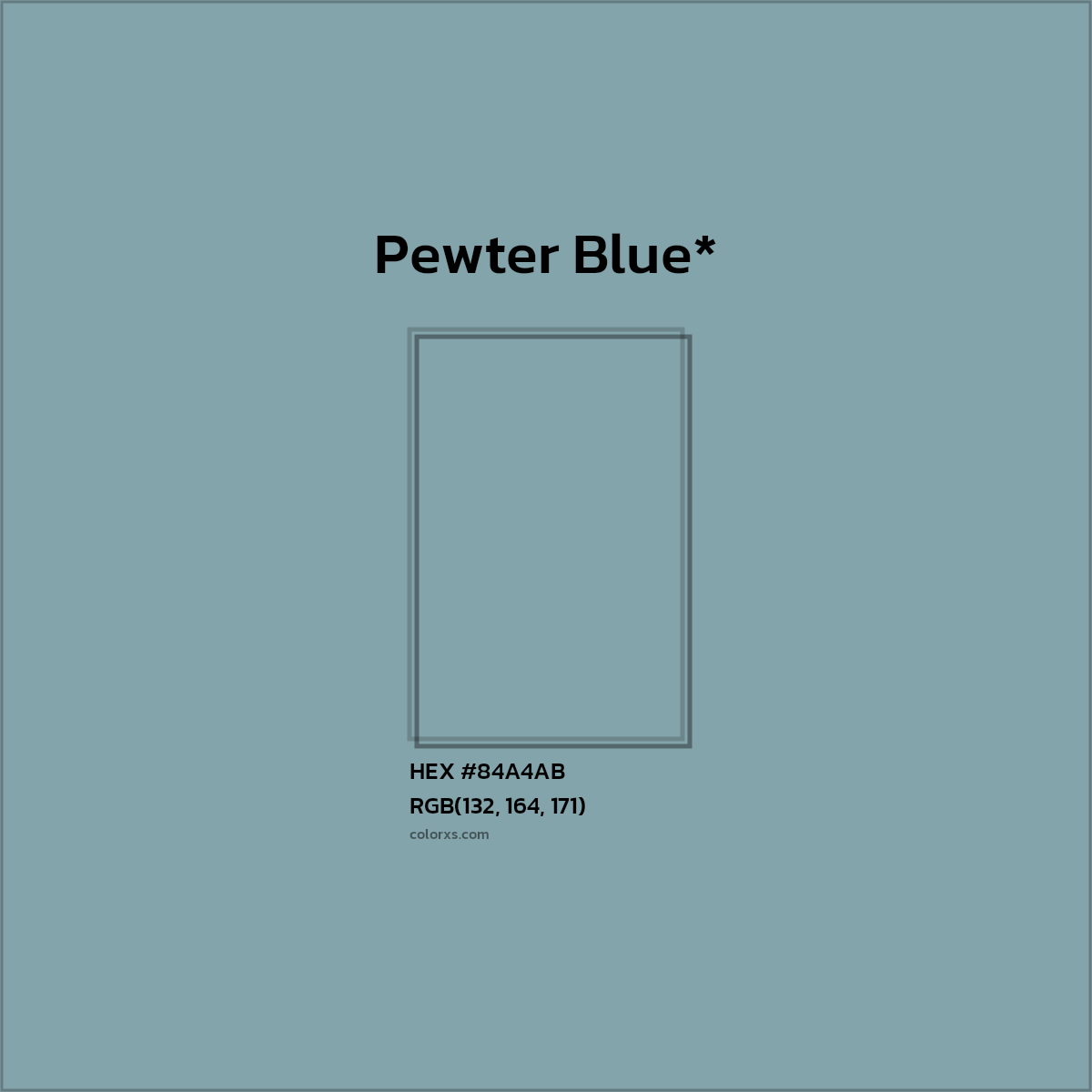 HEX #84A4AB Color Name, Color Code, Palettes, Similar Paints, Images