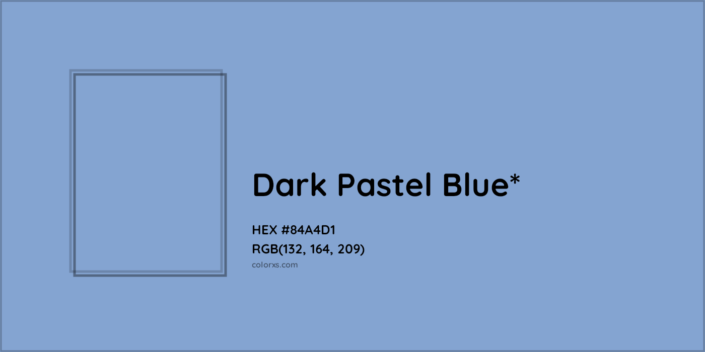 HEX #84A4D1 Color Name, Color Code, Palettes, Similar Paints, Images