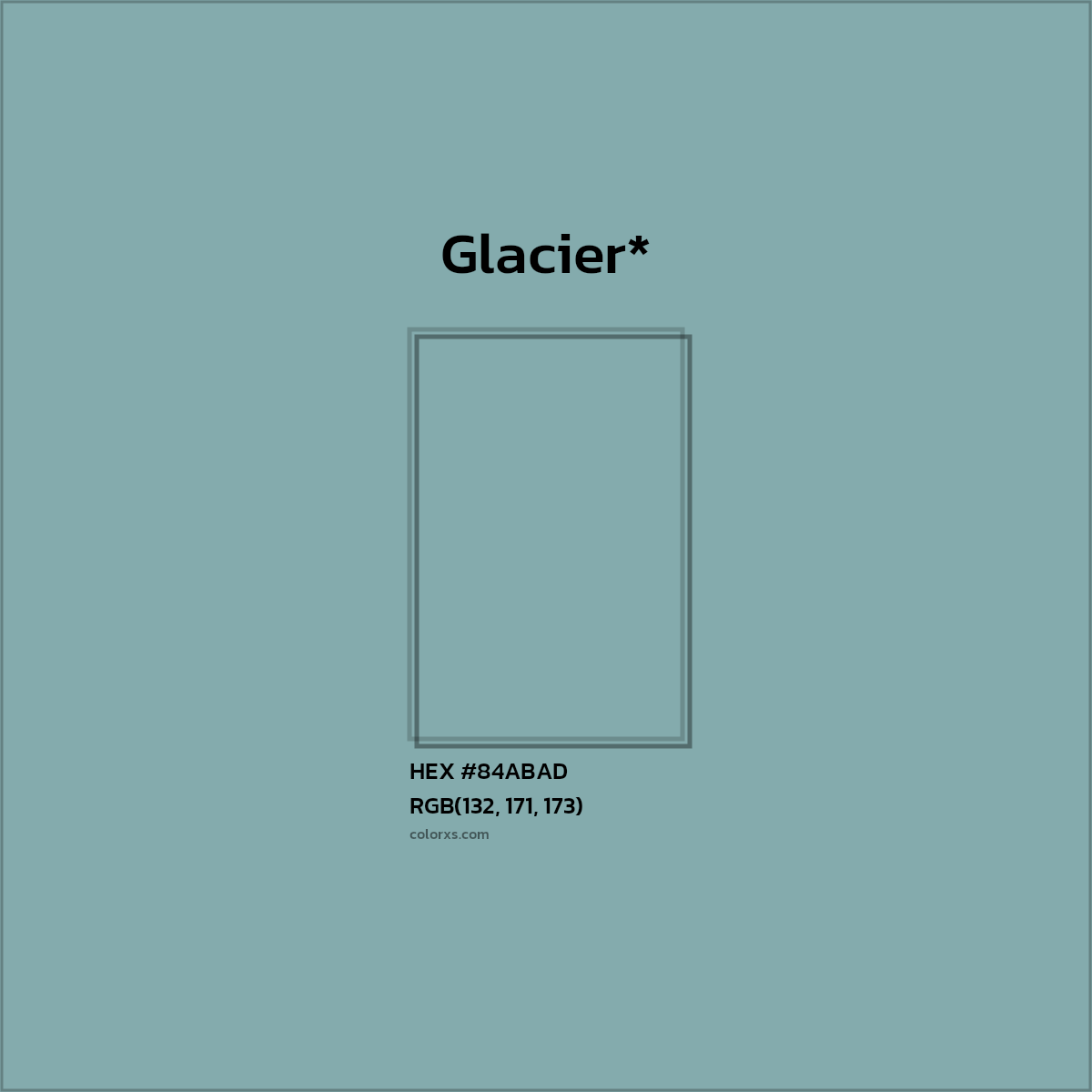 HEX #84ABAD Color Name, Color Code, Palettes, Similar Paints, Images