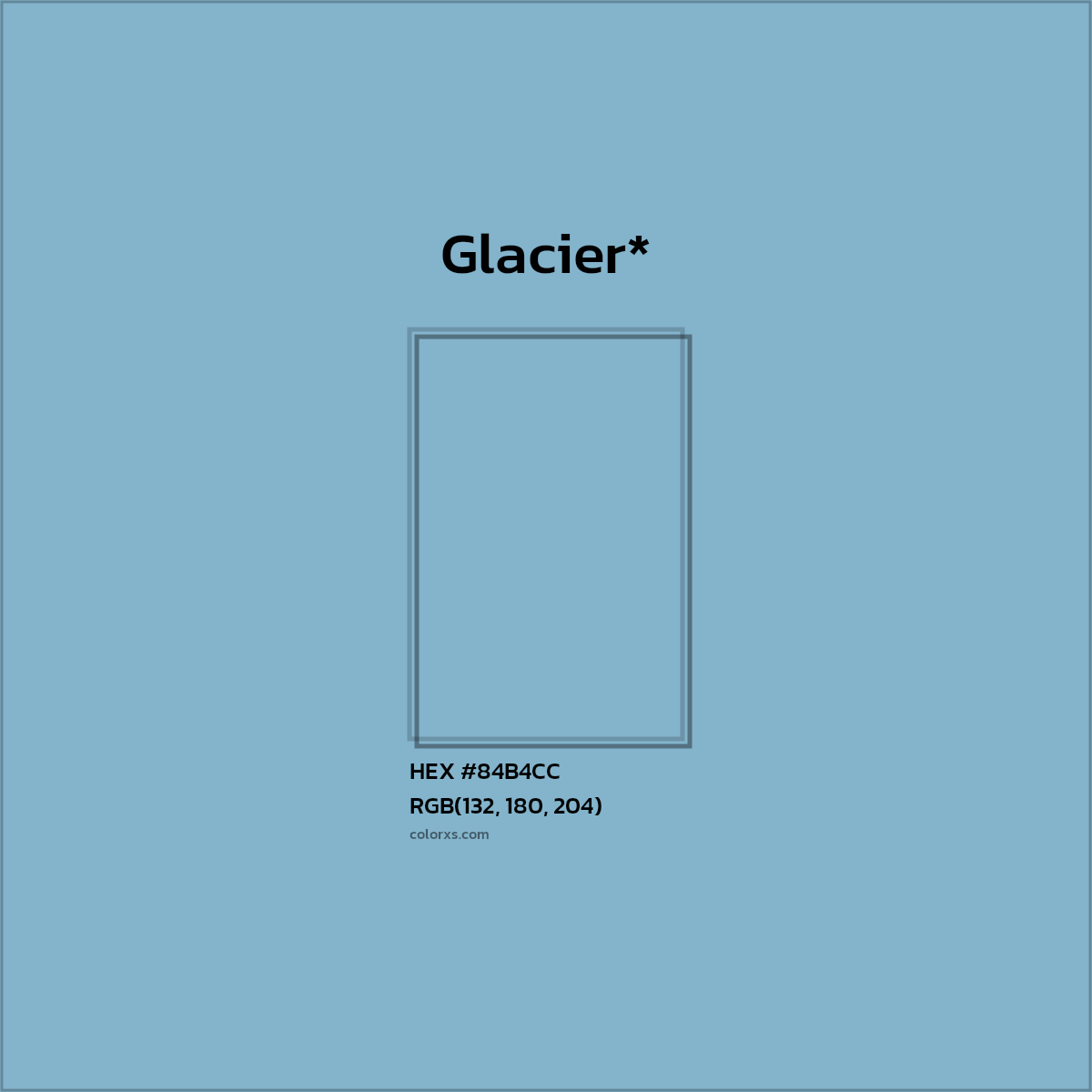 HEX #84B4CC Color Name, Color Code, Palettes, Similar Paints, Images