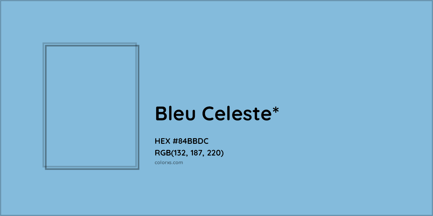 HEX #84BBDC Color Name, Color Code, Palettes, Similar Paints, Images