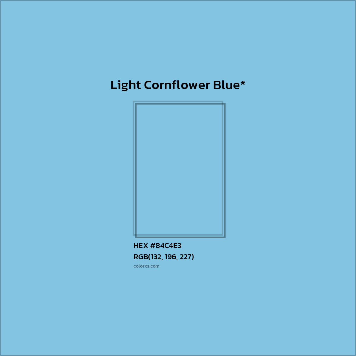 HEX #84C4E3 Color Name, Color Code, Palettes, Similar Paints, Images