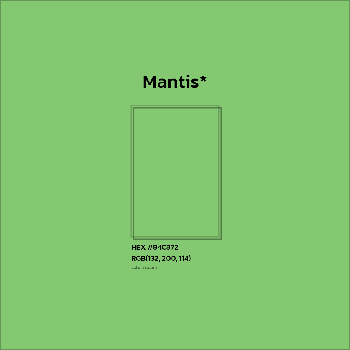 HEX #84C872 Color Name, Color Code, Palettes, Similar Paints, Images