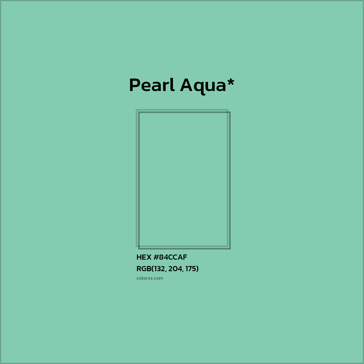 HEX #84CCAF Color Name, Color Code, Palettes, Similar Paints, Images