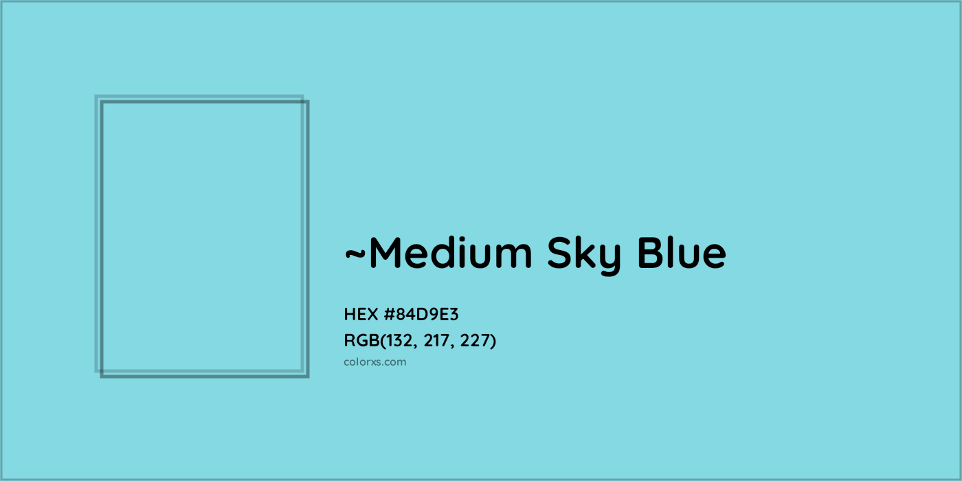HEX #84D9E3 Color Name, Color Code, Palettes, Similar Paints, Images
