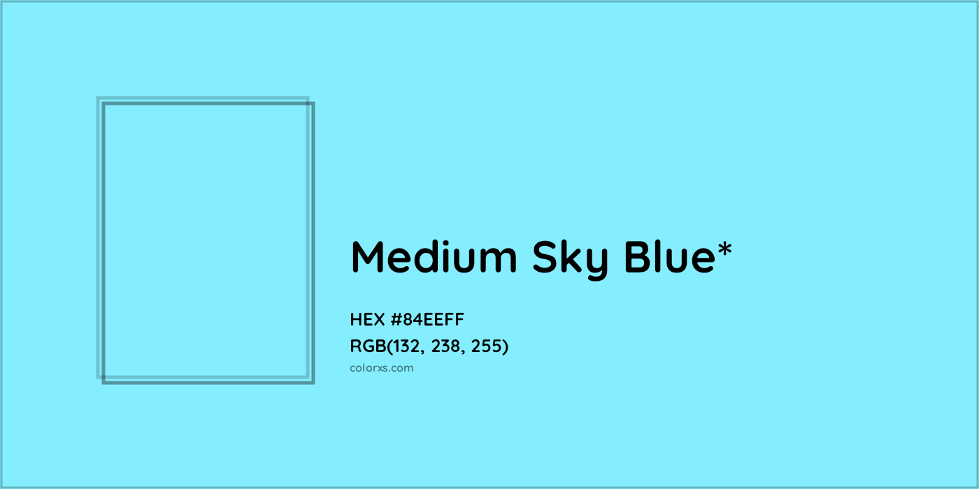 HEX #84EEFF Color Name, Color Code, Palettes, Similar Paints, Images