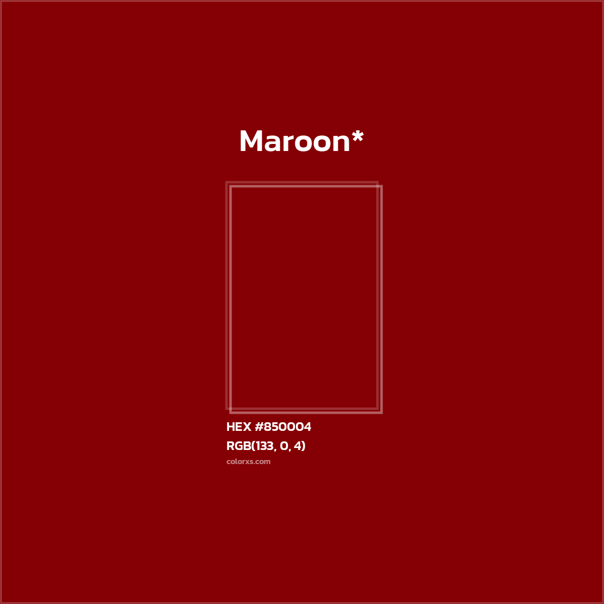 HEX #850004 Color Name, Color Code, Palettes, Similar Paints, Images