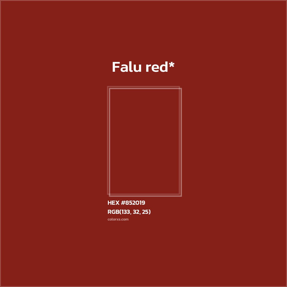 HEX #852019 Color Name, Color Code, Palettes, Similar Paints, Images