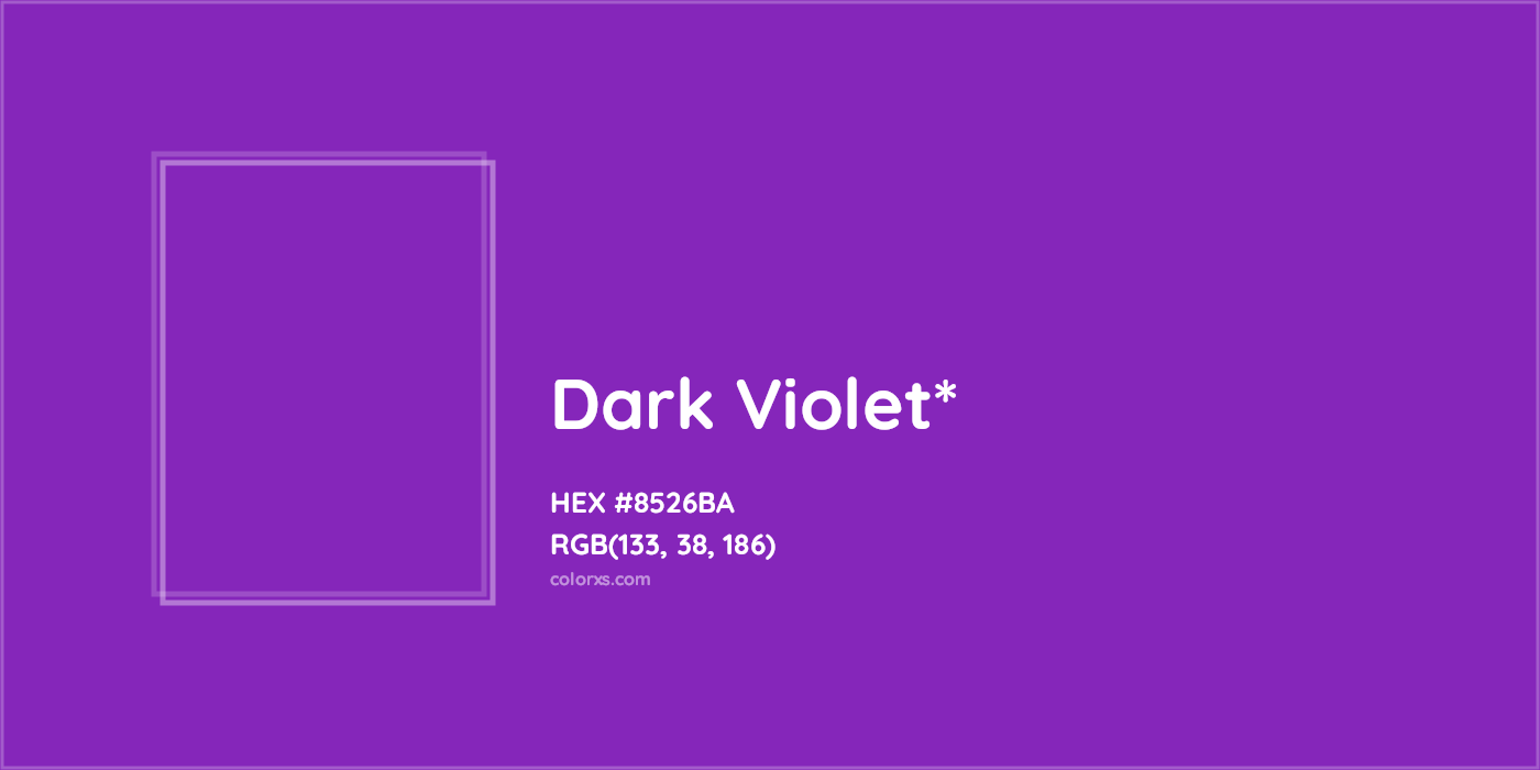 HEX #8526BA Color Name, Color Code, Palettes, Similar Paints, Images
