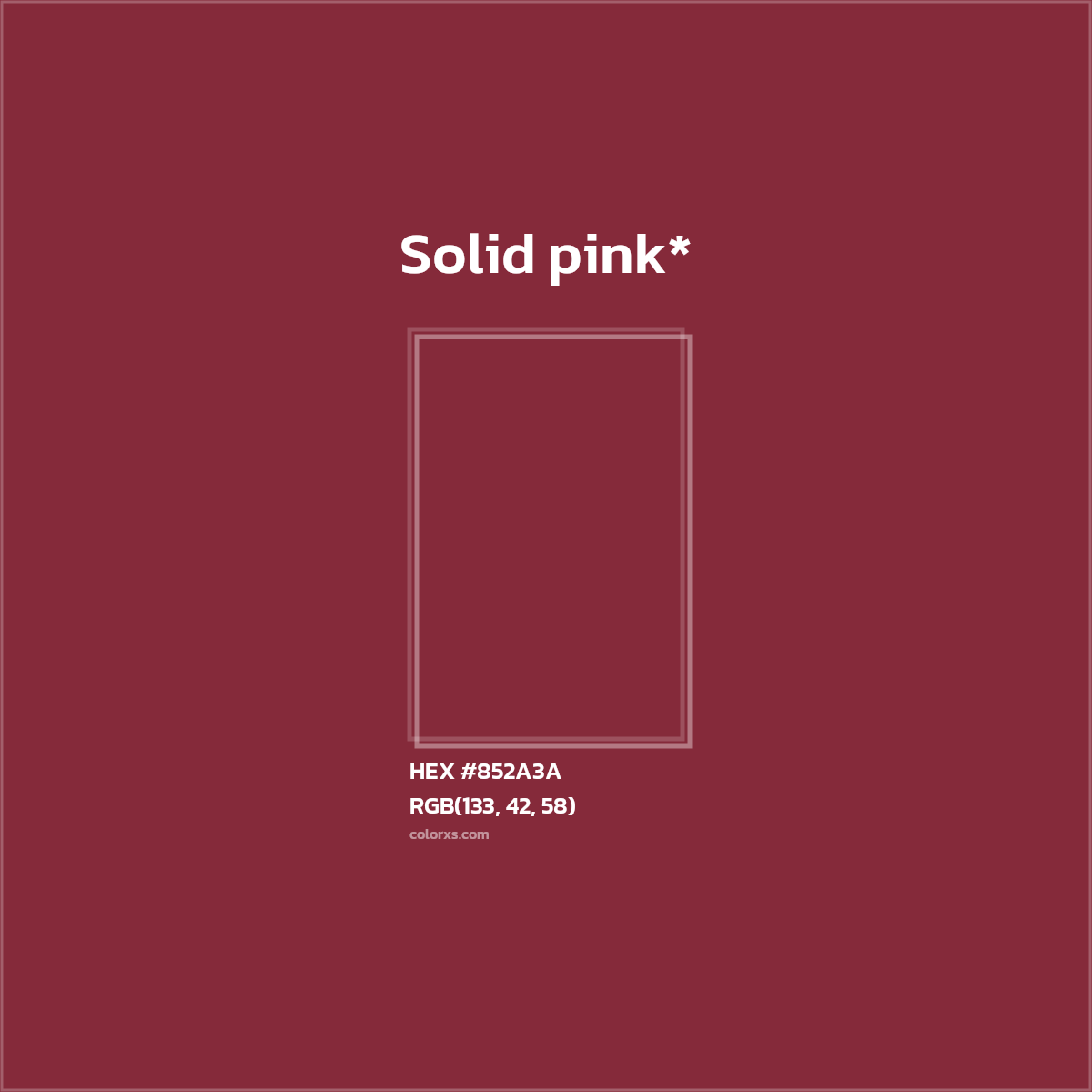 HEX #852A3A Color Name, Color Code, Palettes, Similar Paints, Images