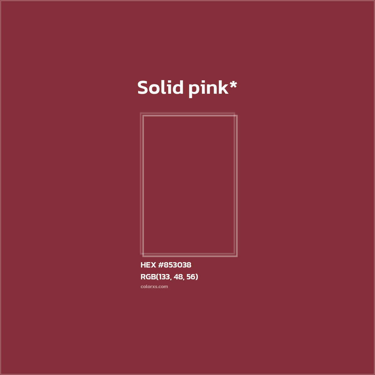 HEX #853038 Color Name, Color Code, Palettes, Similar Paints, Images