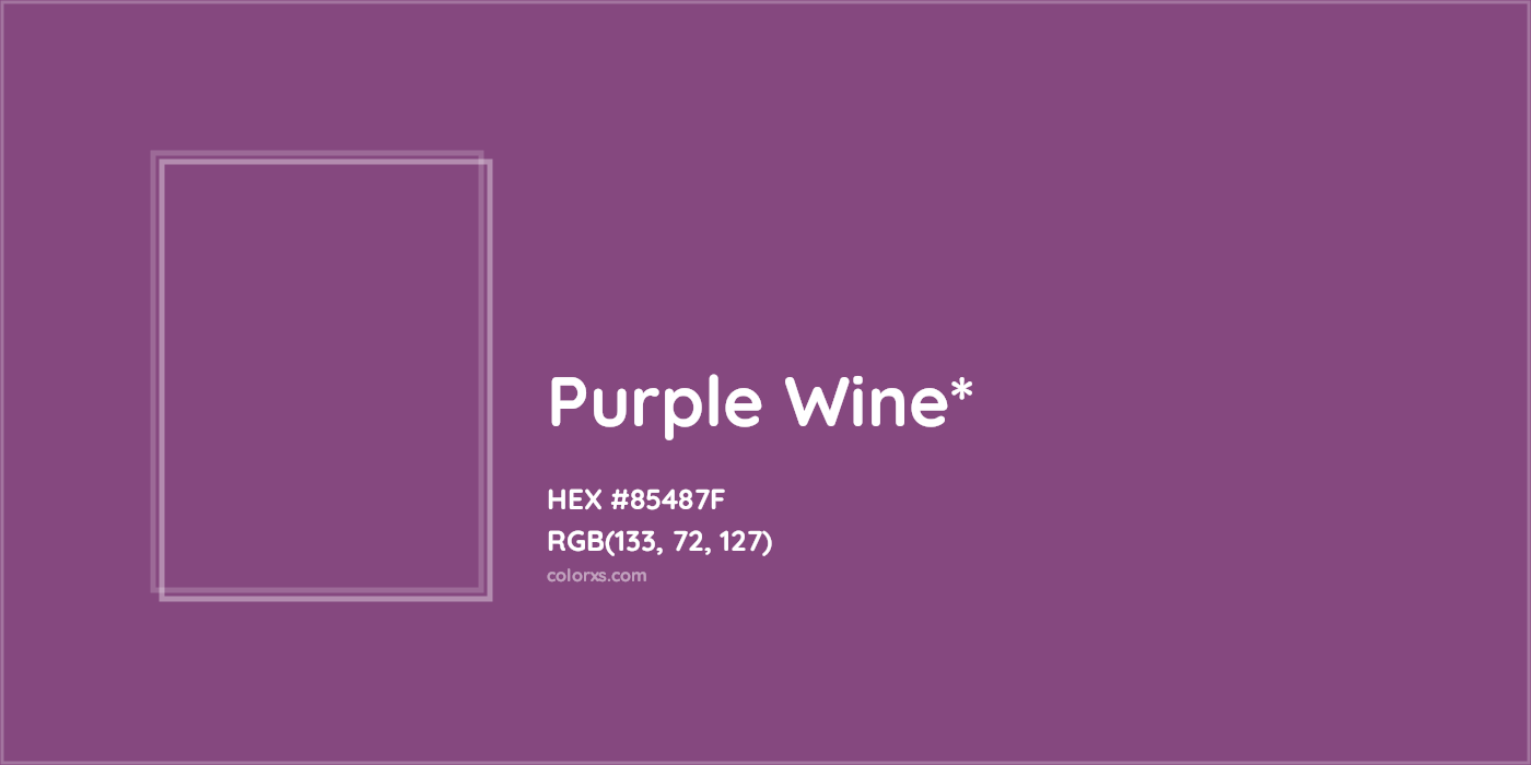HEX #85487F Color Name, Color Code, Palettes, Similar Paints, Images