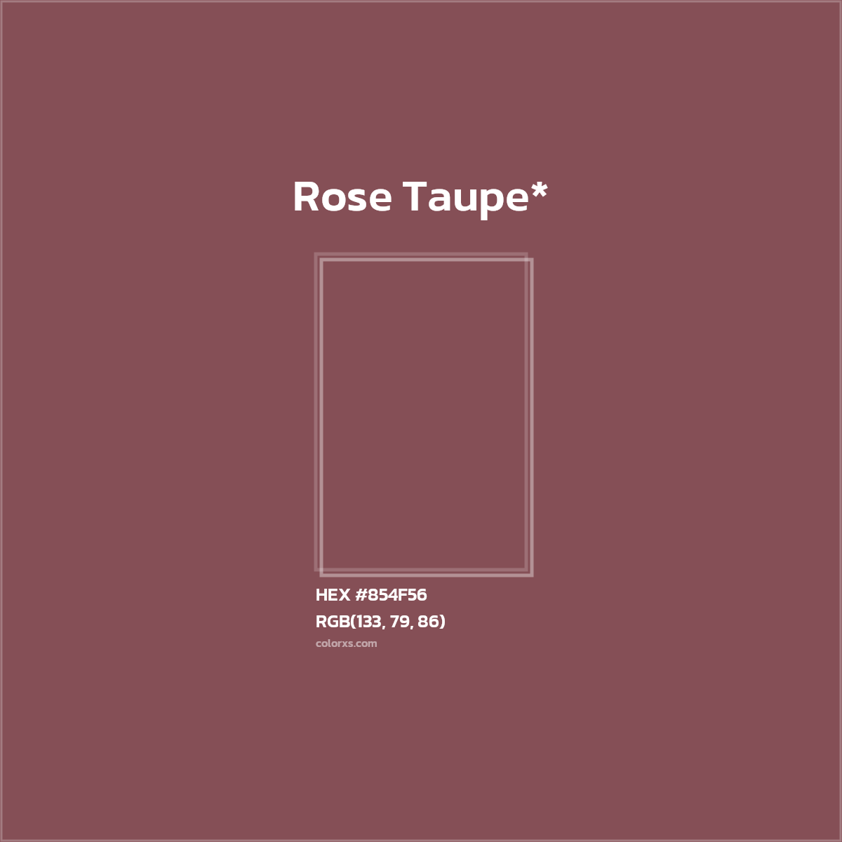 HEX #854F56 Color Name, Color Code, Palettes, Similar Paints, Images