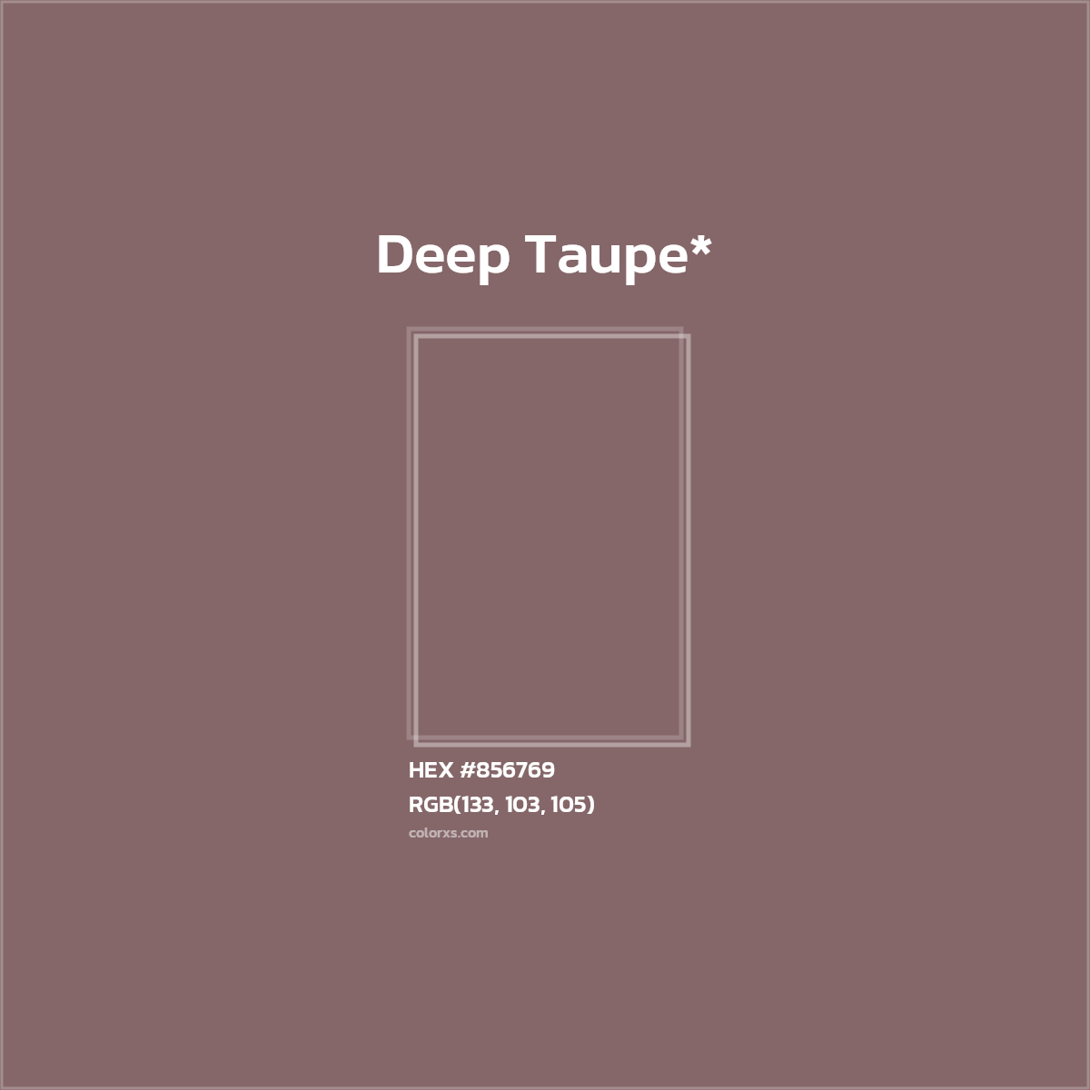 HEX #856769 Color Name, Color Code, Palettes, Similar Paints, Images