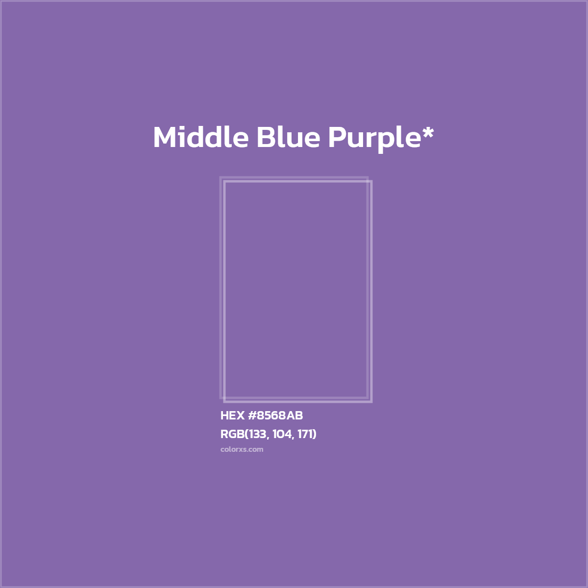 HEX #8568AB Color Name, Color Code, Palettes, Similar Paints, Images