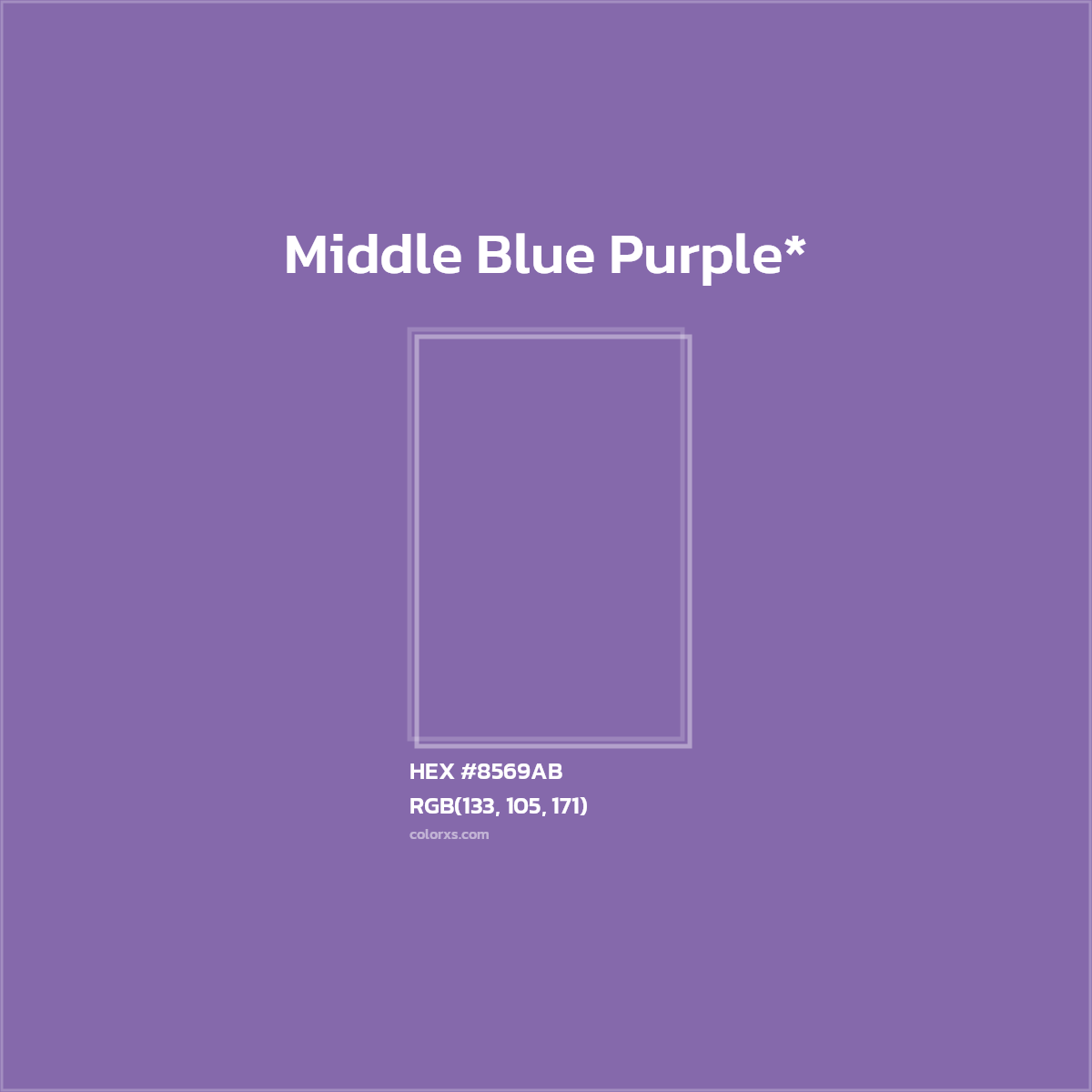 HEX #8569AB Color Name, Color Code, Palettes, Similar Paints, Images